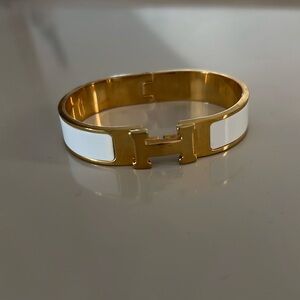 H bangle bracelet